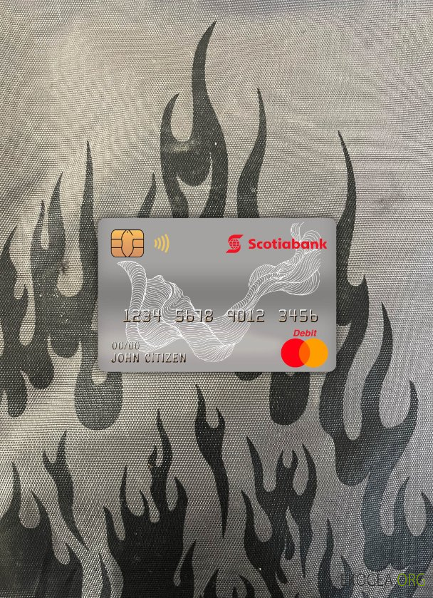 Photolook de la carte de débit principale de la Banque Scotia du Canada